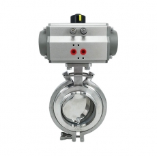 Powder pneumatic butterfly valve